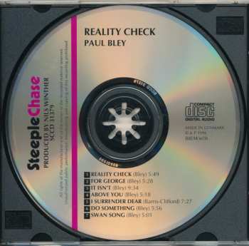 CD Paul Bley: Reality Check
