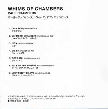 CD Paul Chambers Sextet: Whims Of Chambers