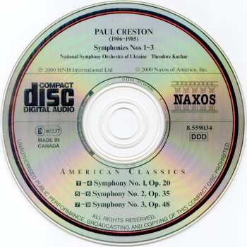 CD National Symphony Orchestra Of Ukraine: Symphonies Nos 1-3