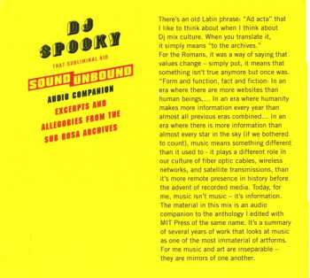 CD DJ Spooky: Sound Unbound Audio Companion: Excerpts And Allegories From The Sub Rosa Archives