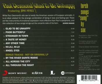 CD Paul Desmond: Glad To Be Unhappy