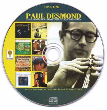 4CD/Dobozkészlet Paul Desmond: The Complete Albums Collection 1953-1963