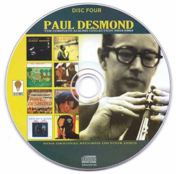 4CD/Dobozkészlet Paul Desmond: The Complete Albums Collection 1953-1963