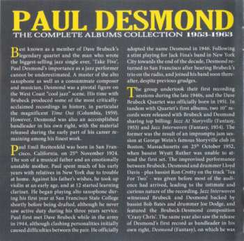 4CD/Dobozkészlet Paul Desmond: The Complete Albums Collection 1953-1963