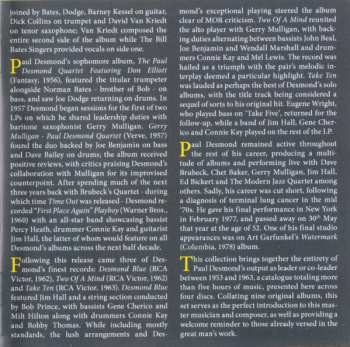 4CD/Dobozkészlet Paul Desmond: The Complete Albums Collection 1953-1963