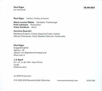 CD Paul Giger: Ars Moriendi