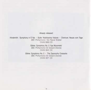 CD Paul Hindemith: Cello Concerto/4 Temperaments