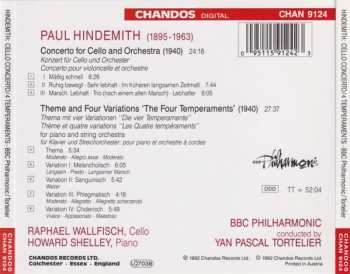 CD Paul Hindemith: Cello Concerto/4 Temperaments