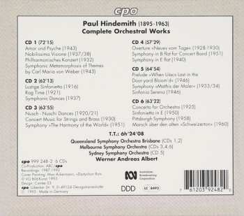 6CD/Dobozkészlet Paul Hindemith: Complete Orchestral Works