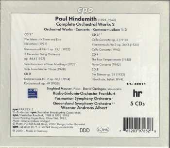 5CD/Dobozkészlet Paul Hindemith: Complete Orchestral Works 2