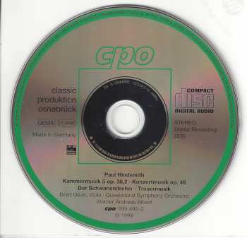 4CD/Dobozkészlet Paul Hindemith: Complete Orchestral Works 3