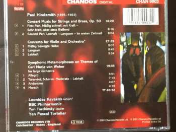 CD Paul Hindemith: Concert Music For Strings And Brass, Violin Concerto, Symphonic Metamorphosison Themes Of Carl Maria von Weber