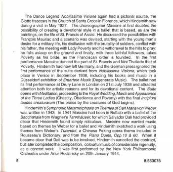 CD Paul Hindemith: Mathis Der Maler Symphony, Nobilissima Visione, Symphonic Metamorphosis