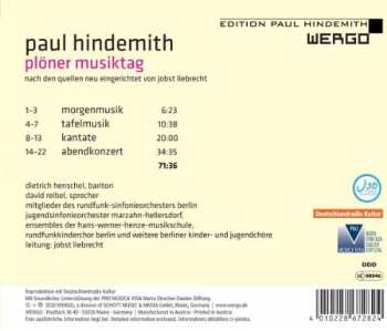 CD Paul Hindemith: Plöner Musiktag