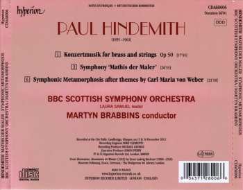 CD Paul Hindemith: Symphonic Metamorphosis After Themes By Carl Maria Von Weber ∙ Konzertmusik For Brass And Strings ∙ Mathis Der Maler
