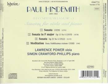 CD Paul Hindemith: Viola Sonatas