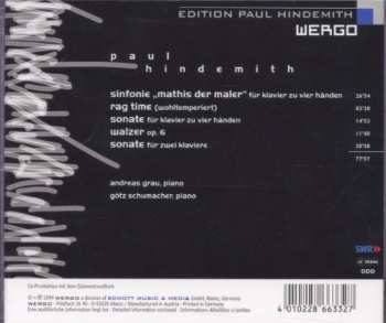 CD Paul Hindemith: Werke Für Zwei Pianisten