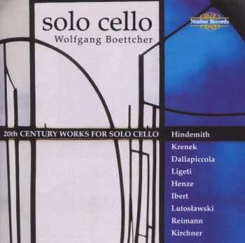 CD Paul Hindemith: Solo Cello - 20th Century Works For Solo Cello
