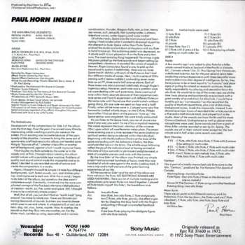 CD Paul Horn: Inside II