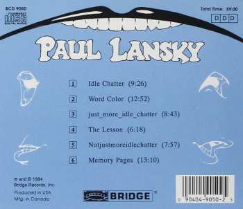 CD Paul Lansky: More Than Idle Chatter