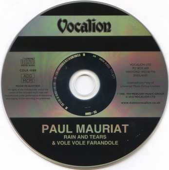 CD Paul Mauriat: Rain And Tears & Vole Vole Farandole