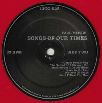 LP Paul Messis: Songs Of Our Times CLR
