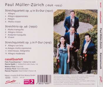 CD casalQuartet: Streichquartett Op. 4 / Streichtrio Op. 46 / Streichquintett Op. 2