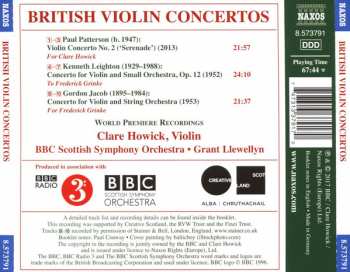 CD BBC Scottish Symphony Orchestra: British Violin Concertos