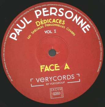 LP Paul Personne: Dédicaces My Spéciales Personnelles Covers. Vol I