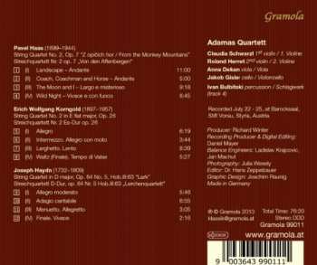 CD Joseph Haydn: Pavel Haas, E. W. Korngold, Joseph Haydn