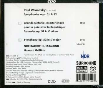SACD Pavel Vranický: Symphonies Opp. 31 & 52