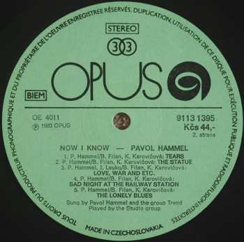 LP Pavol Hammel: Now I Know