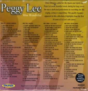 4CD/Dobozkészlet Peggy Lee: Miss Wonderful