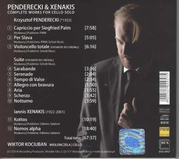 CD Krzysztof Penderecki: Complete Works For Cello Solo