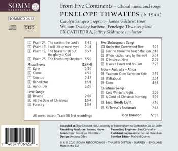 CD Carolyn Sampson: From Five Continents – Choral Music And Songs