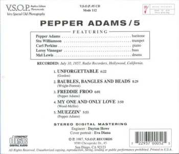 CD Pepper Adams Quintet: Pepper Adams Quintet