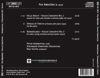 CD Per Nørgård: Violin Concerts 1 & 2 - Spaces In Time