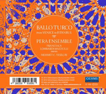 CD Pera Ensemble: Ballo Turco: From Venice To Istanbul