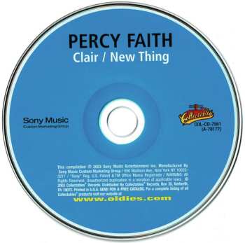 CD Percy Faith: Clair / New Thing