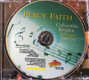 CD Percy Faith: Columbia Singles Volume 1 1950-1951