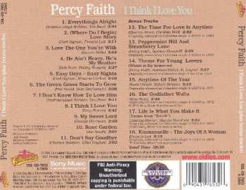 CD Percy Faith And His Orchestra And Chorus: I Think I Love You (Plus Bonus Tracks)
