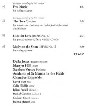 CD Della Jones: Works For Chamber Ensemble 2