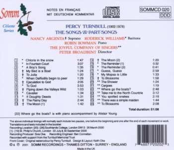 CD Various: The Songs & Part-Songs of Percy Turnbull