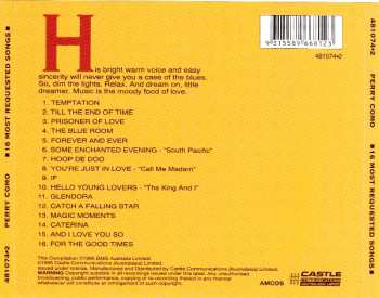 CD Perry Como: 16 Most Requested Songs