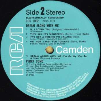 LP Perry Como: Dream Along With Me