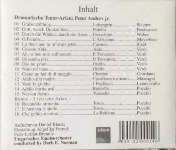 CD Peter Anders: Dramatische Tenor - Arien