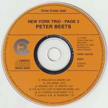 CD Peter Beets: New York Trio - Page 3