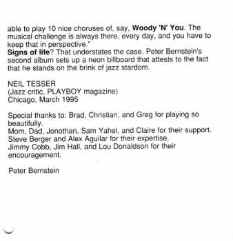 CD Peter Bernstein Quartet: Signs Of Life