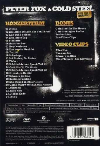 DVD Peter Fox: Live Aus Berlin