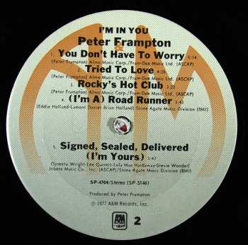 LP Peter Frampton: I'm In You